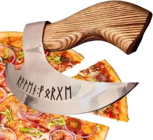 viking axe pizza cutter stainless steel 7