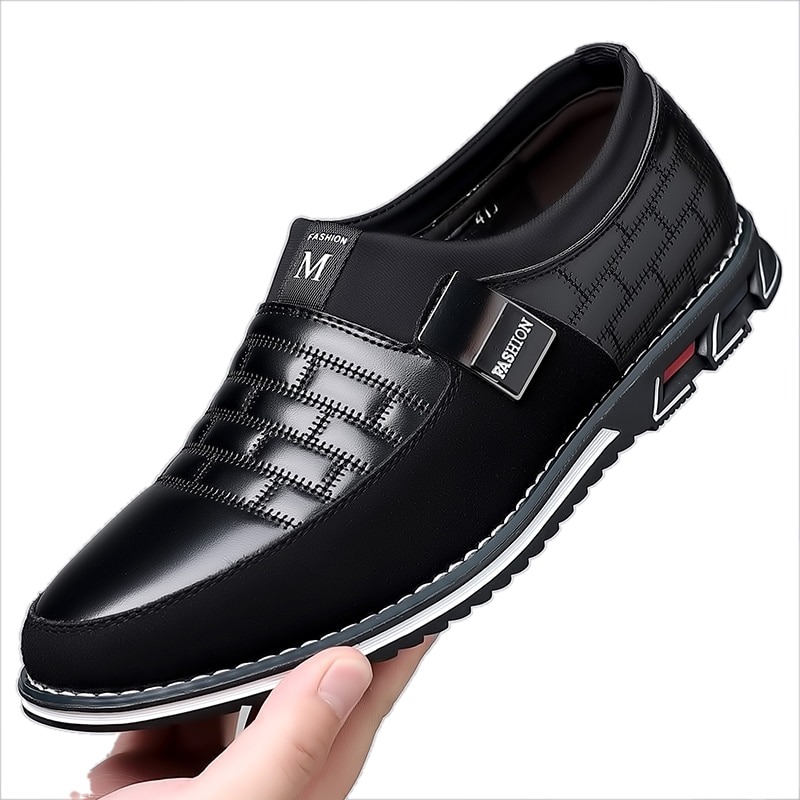 mens business loafers slip on dress shoes professional footwear 1
