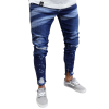 mens skinny denim jeans ripped and frayed for style 1