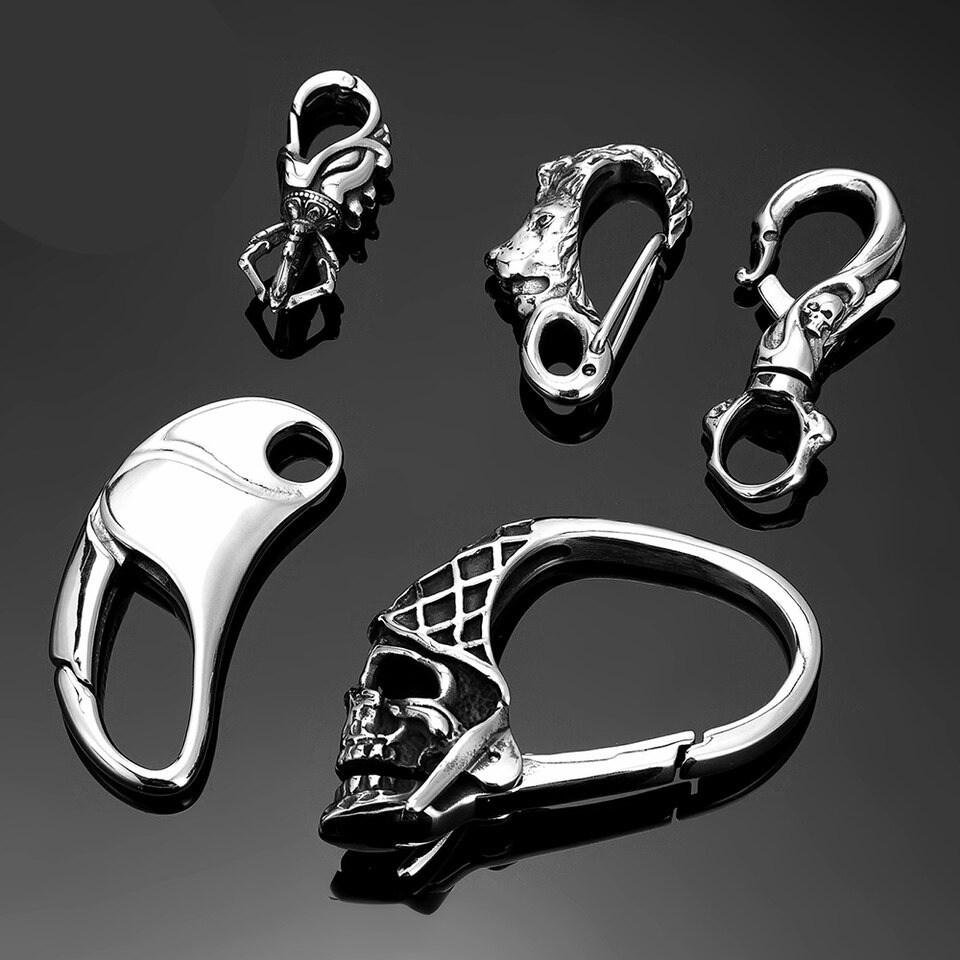 carabiner clip the ultimate viking biker keychain 10